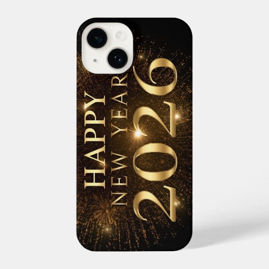 black gold new year phone case iPhone hülle (Rückseite)