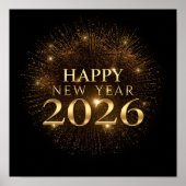 black gold new year poster 2026 (Vorne)