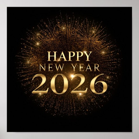 black gold new year poster 2026 (Vorne)