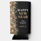 Black Gold New Year's Eve Party Selters Dosenkühler (Rückseite)