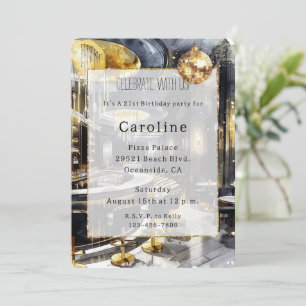 Black Gold Night Club Party Parco Civico-Ciani Einladung