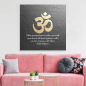Black & Gold OM Symbol YOGA Meditation Instructor Leinwanddruck (Insitu (Wohnzimmer))