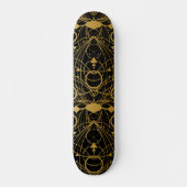 Black Gold Ornamente Skateboard (Vorne)