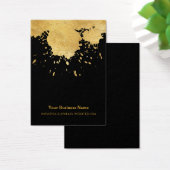 Black Gold Paint Splash Earring Display Card (Schreibtisch)