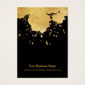 Black Gold Paint Splash Earring Display Card (Vorderseite)