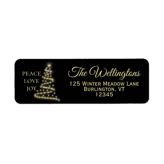 Black Gold|Peace Liebe Freuen Sie sich auf Weihnac (Vorne)