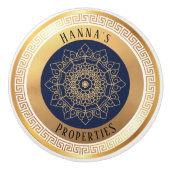 Black Gold Personalisiert Keramikknauf (Vorderseite)