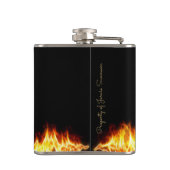 Black Gold Phoenix Flammen 6 oz. Flachmann (Rückseite)