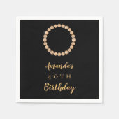 Black gold photo diamonds serviette (Vorderseite)