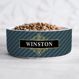 Black Gold Pinstripe individuell Napf