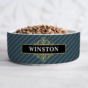 Black Gold Pinstripe individuell Napf