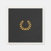 Black & Gold Poker Night | Elegant Hosting Decor Serviette (Vorderseite)