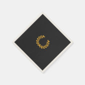 Black & Gold Poker Night | Elegant Hosting Decor Serviette (Ecke)