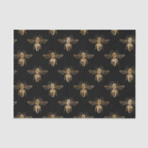 Black & Gold Queen Bee Tissue Paper