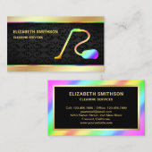 Black Gold Rainbow Vacuum Cleaner Reinigungsservic Visitenkarte (Vorne/Hinten)