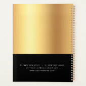 Black Gold Real Anwesen Broker Agent House Moderne Planer (Rückseite)