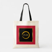 black gold red logo professional promotional tragetasche (Rückseite)