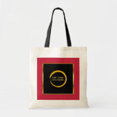 black gold red logo professional promotional tragetasche (Vorne)