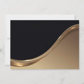 Black Gold Rentirement Party Einladung (Rückseite)