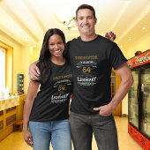 Black Gold Retro jedes Alter T-Shirt