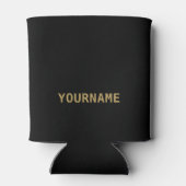 Black Gold Rett Water Drink Bier Personalisierter Dosenkühler (Rückseite)