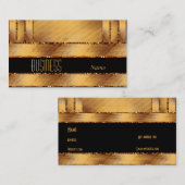 Black Gold Ripple der Visitenkarte (Vorne/Hinten)