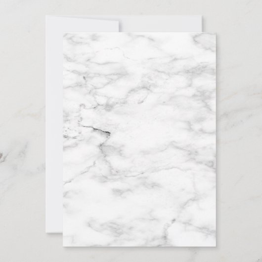 Black Gold Script Probe Dinner laden Einladung (Rückseite)