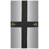 Black Gold Silver Masonic Tablett & Dekorationen Tischdecke (Vorderseite)