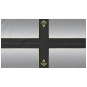 Black Gold Silver Masonic Tablett & Dekorationen Tischdecke (Vorderseite (Horizontal))