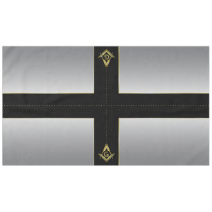 Black Gold Silver Masonic Tablett & Dekorationen Tischdecke