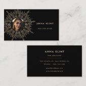 Black & Gold Sonnenbrille Bilderrahmen Deko Foto Visitenkarte (Vorne/Hinten)