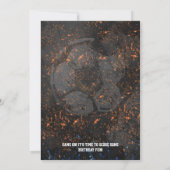 Black Gold Sport Jungs Geburtstag Einladung (Rückseite)