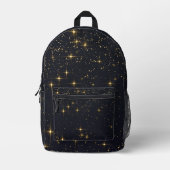 Black Gold Staright Bedruckter Rucksack (Vorderseite)