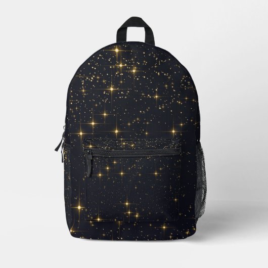 Black Gold Staright Bedruckter Rucksack (Vorderseite)