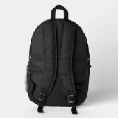 Black Gold Staright Bedruckter Rucksack (Rückseite)