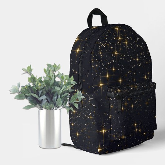 Black Gold Staright Bedruckter Rucksack