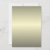 Black & Gold Starlights mit Bars Einladung (Rückseite)