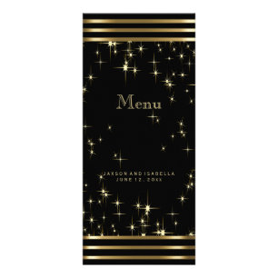 Black & Gold Starlights mit Bars - Menü