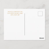 Black Gold String Lights Überraschung 75. Geburtst Postkarte (Rückseite)