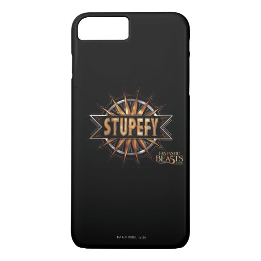 Black & Gold Stupefy Zauber Grafik Case-Mate iPhone Hülle (Rückseite)