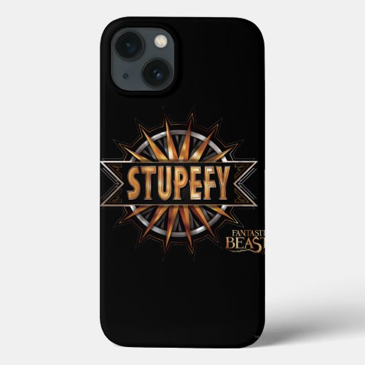 Black & Gold Stupefy Zauber Grafik Case-Mate iPhone Hülle (Rückseite)