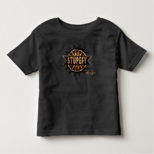 Black & Gold Stupefy Zauber Grafik Kleinkind T-shirt