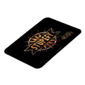 Black & Gold Stupefy Zauber Grafik Magnet (Linke Seite)