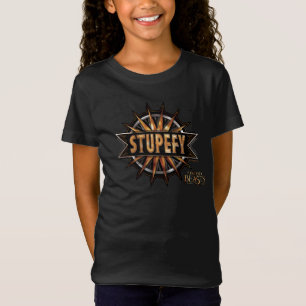 Black & Gold Stupefy Zauber Grafik T-Shirt