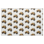 Black & Gold Sunset Kangaroo Tree Silhouette Stoff (Fat Quarter (45,7 x 55,9 cm))
