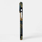 Black Gold Teal iPhone 16 Pro Max Case  Hülle (Linke Seite)