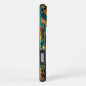 Black Gold Teal iPhone 16 Pro Max Hülle (Rechte Seite)
