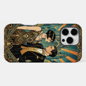 Black Gold Teal iPhone 16 Pro Max Hülle (Rückseite (Horizontal))