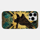 Black Gold Teal iPhone 16 Pro Max Hülle | Majestic (Rückseite (Horizontal))