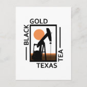 Black Gold Texas Tea Postkarte (Vorderseite)